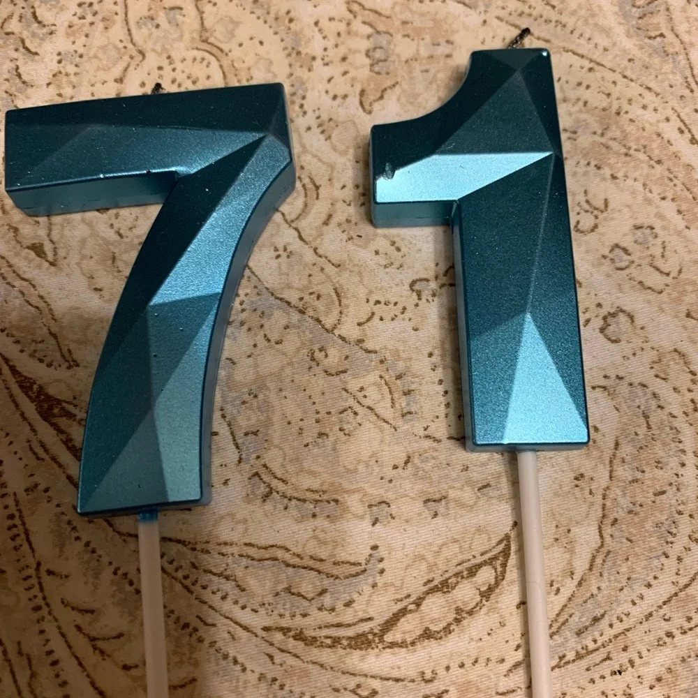 Blue Birthday Candles #17, Great Condition